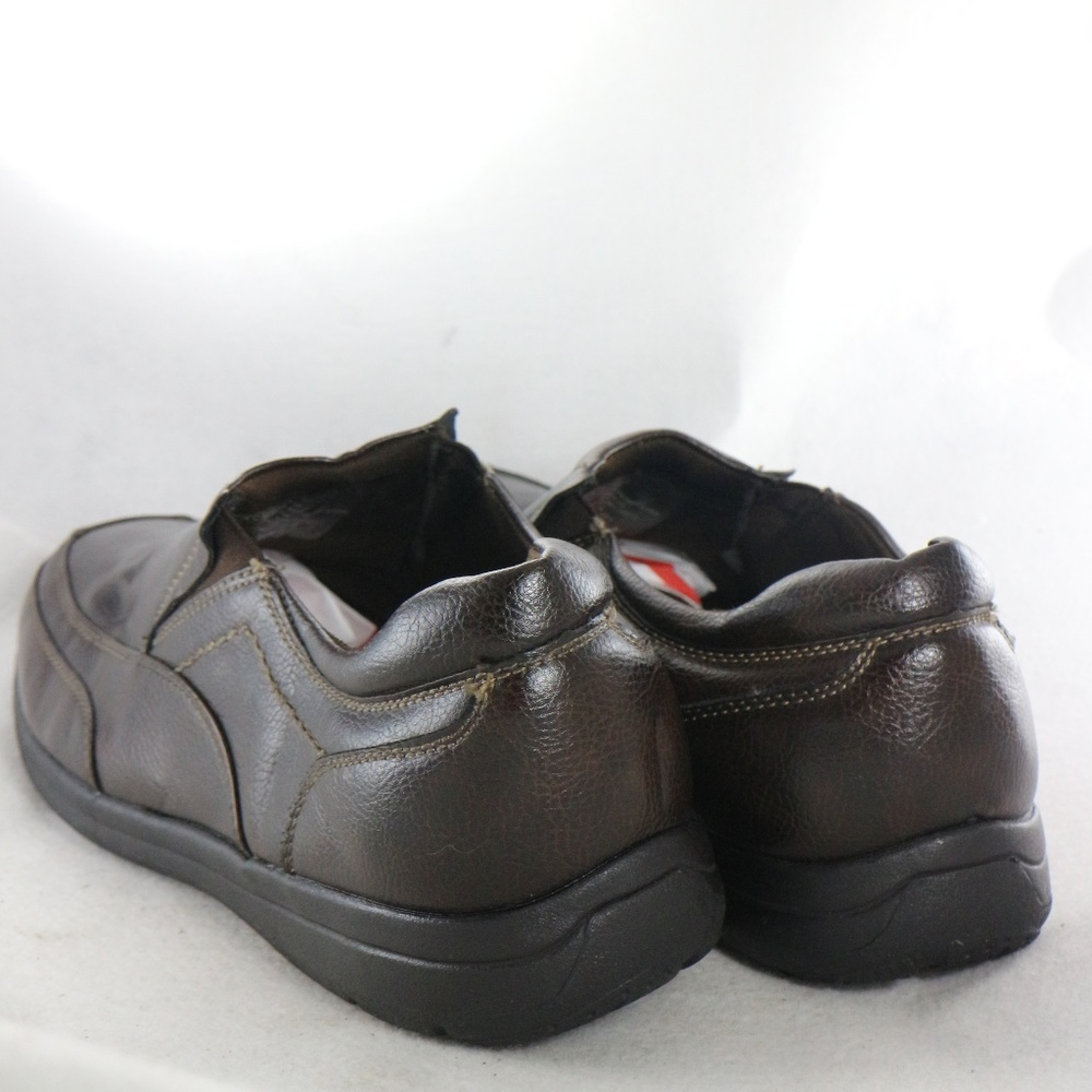 CROFT & BARROW Espresso Leather Slip On Loafers Sz 10 US Women - Picture 3 of 8